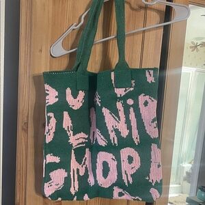 Green and Pink Tote Bag